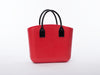 Sobo Fashion Short Black Eco-Leather Handles on Red Body