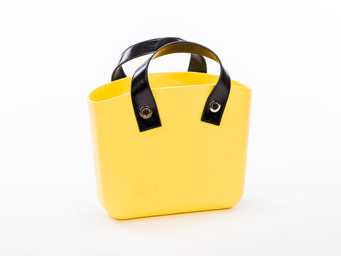 Yellow with White Rope Handles