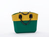 The Emerald Set - Green Body With Olive Alcantara Trim and Onyx Chain & Eco-Leather Handles