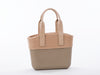 The Sandy Bag Set - Iced Coffee Body With Nude Trim and Beige Eco-Leather Handles