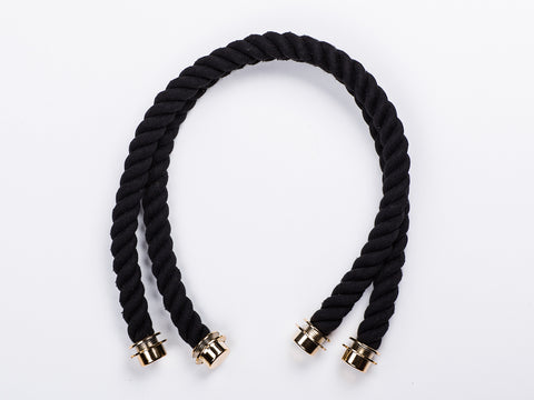 Chain Handle with Vegan-Leather