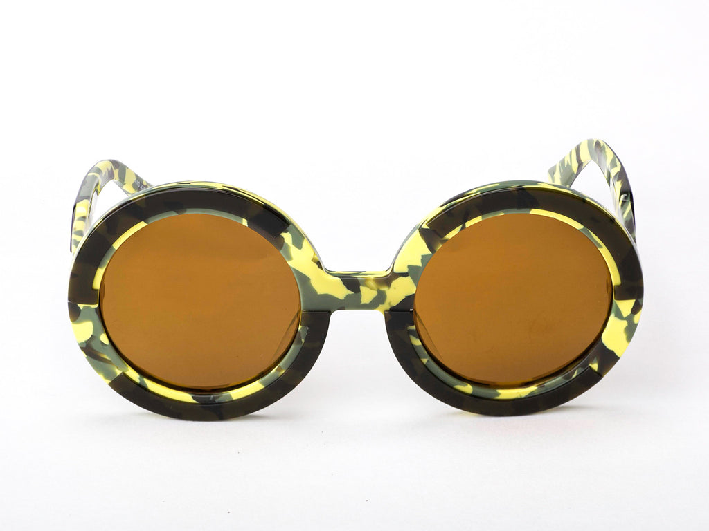 Sobo Sunglasses Camo Frame With Mirror Gold Lens
