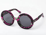 Sobo Sunglasses Pink Camo Frame With Smoke Grey Lens